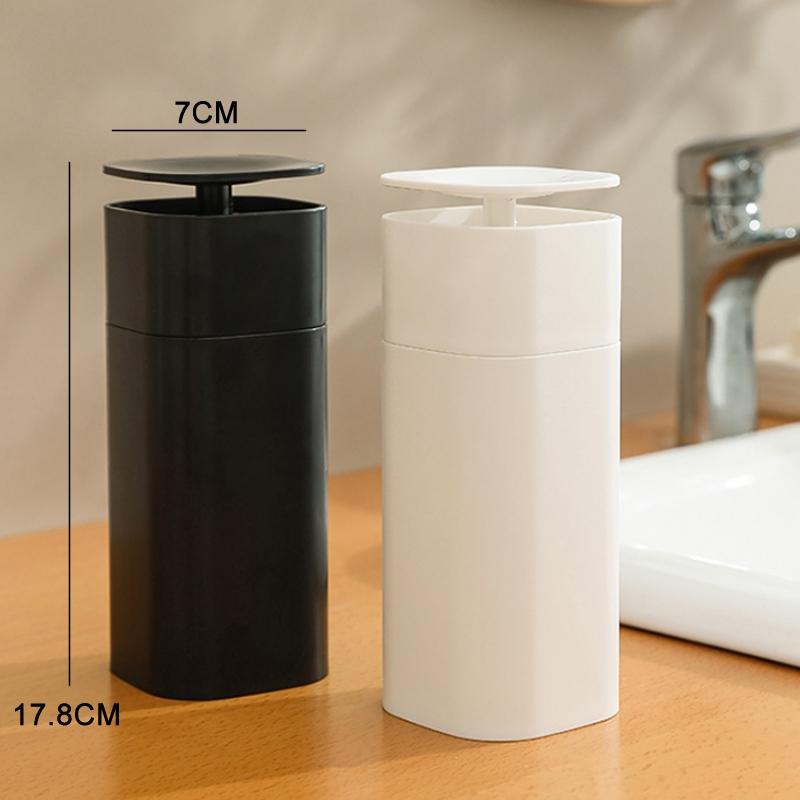 Black Press Pump Lotion Dispenser Bottle ABS Refillable Bathroom Soap Dispenser 1