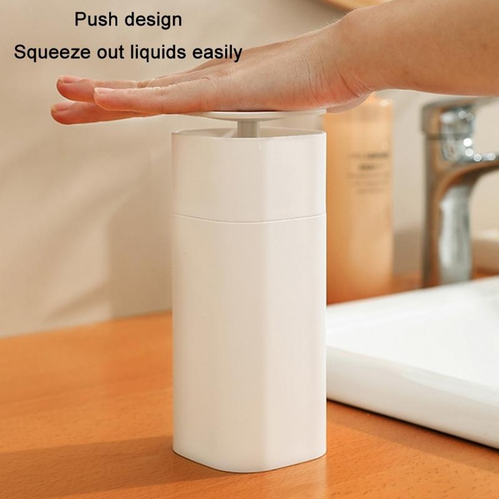 Black Press Pump Lotion Dispenser Bottle ABS Refillable Bathroom Soap Dispenser 6