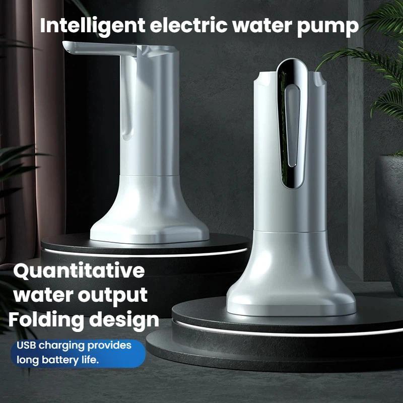Electric Foldable USB Water Pump for Bottled Water, Rechargeable Portable Water Dispenser Pump
