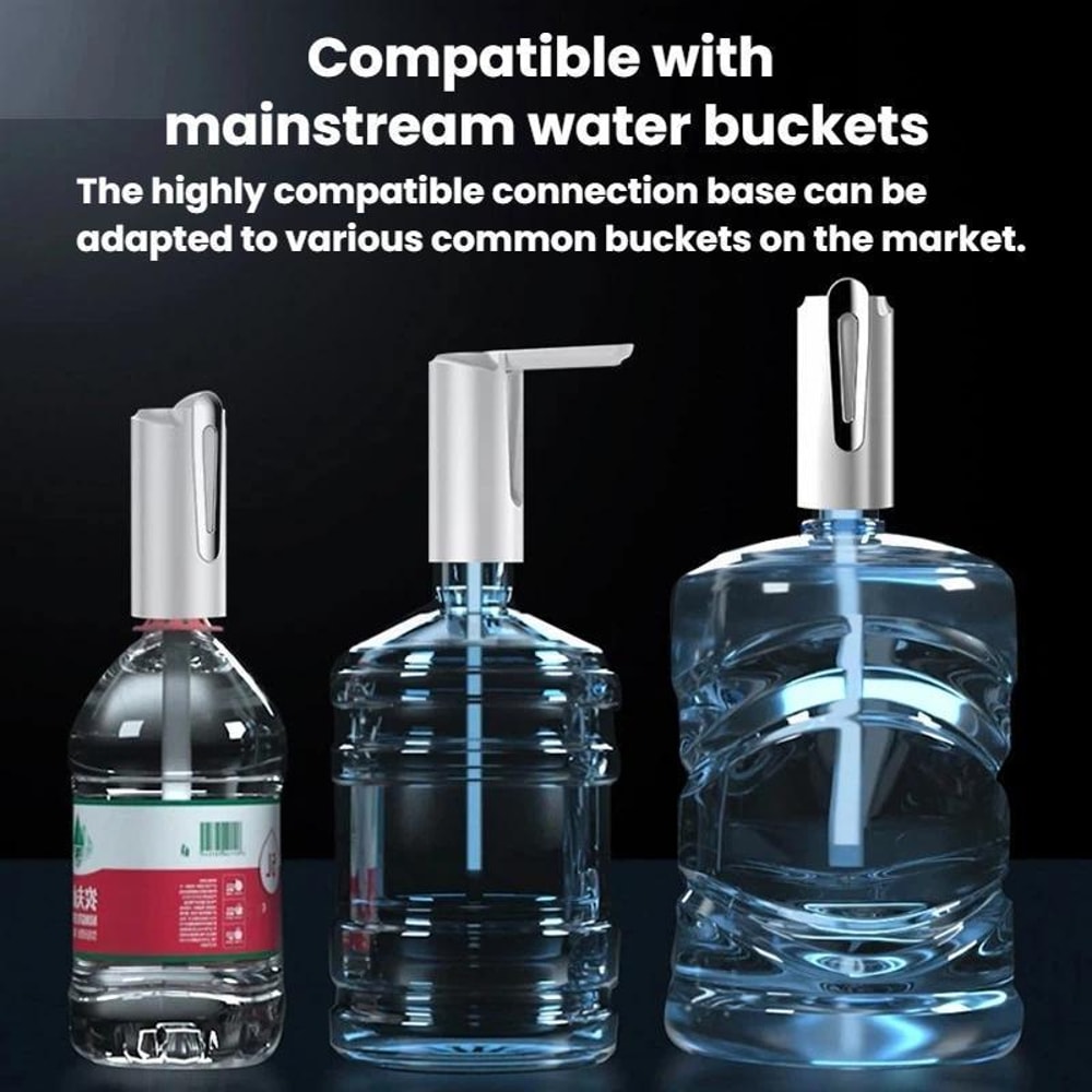 Electric Foldable USB Water Pump for Bottled Water, Rechargeable Portable Water Dispenser Pump