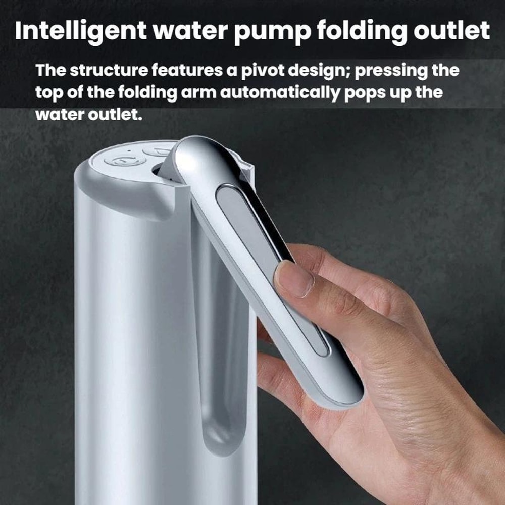 Electric Foldable USB Water Pump for Bottled Water, Rechargeable Portable Water Dispenser Pump