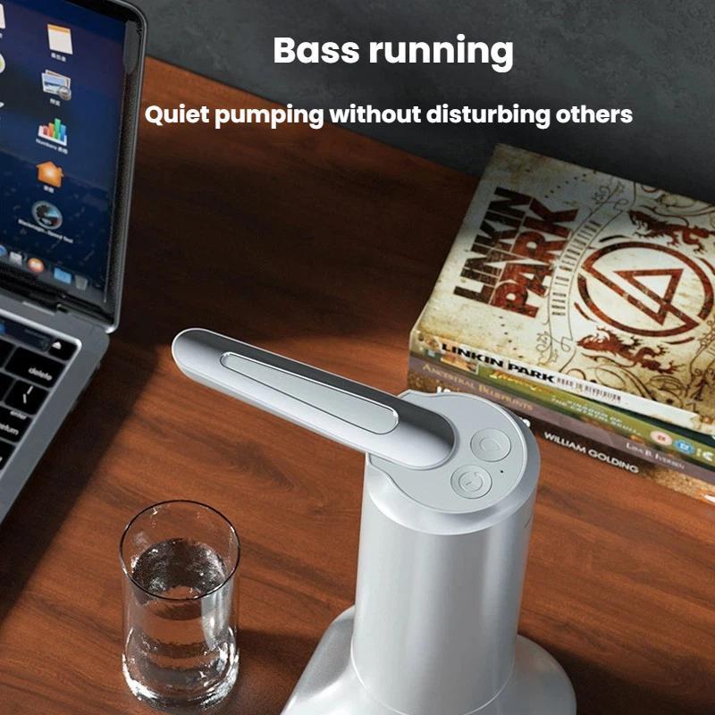 Electric Foldable USB Water Pump for Bottled Water, Rechargeable Portable Water Dispenser Pump