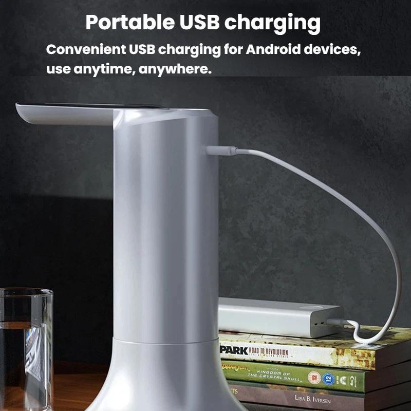 Electric Foldable USB Water Pump for Bottled Water, Rechargeable Portable Water Dispenser Pump
