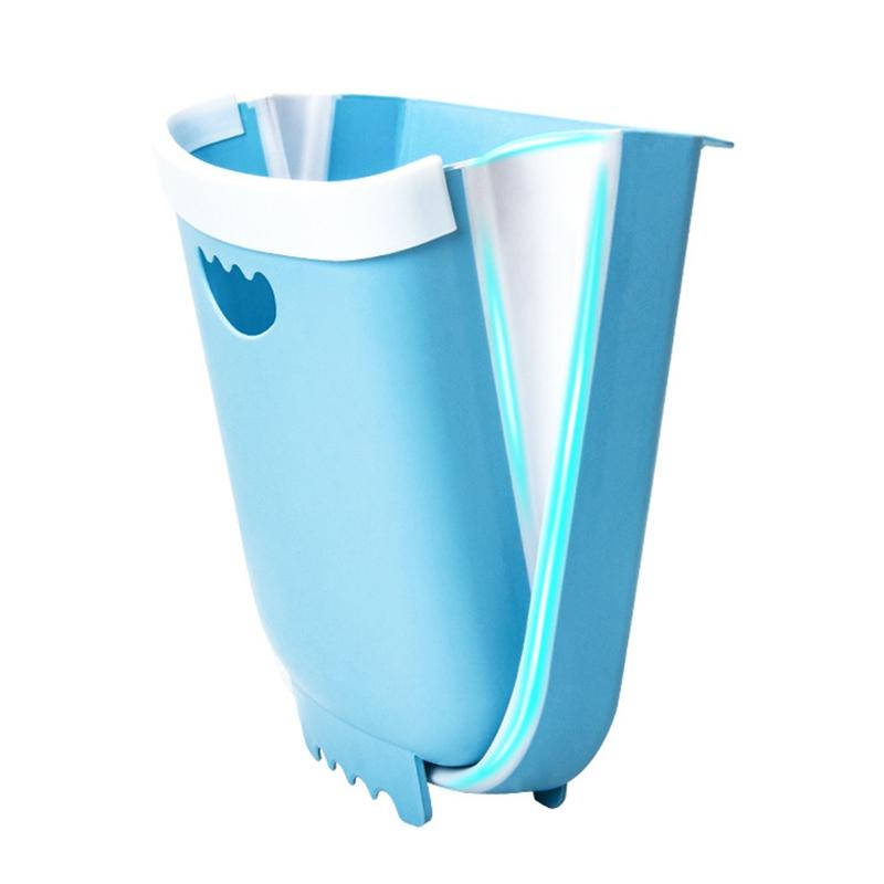 Foldable Kitchen Hanging Trash Can Wall Mounted Garbage Bin For Home And Car 4