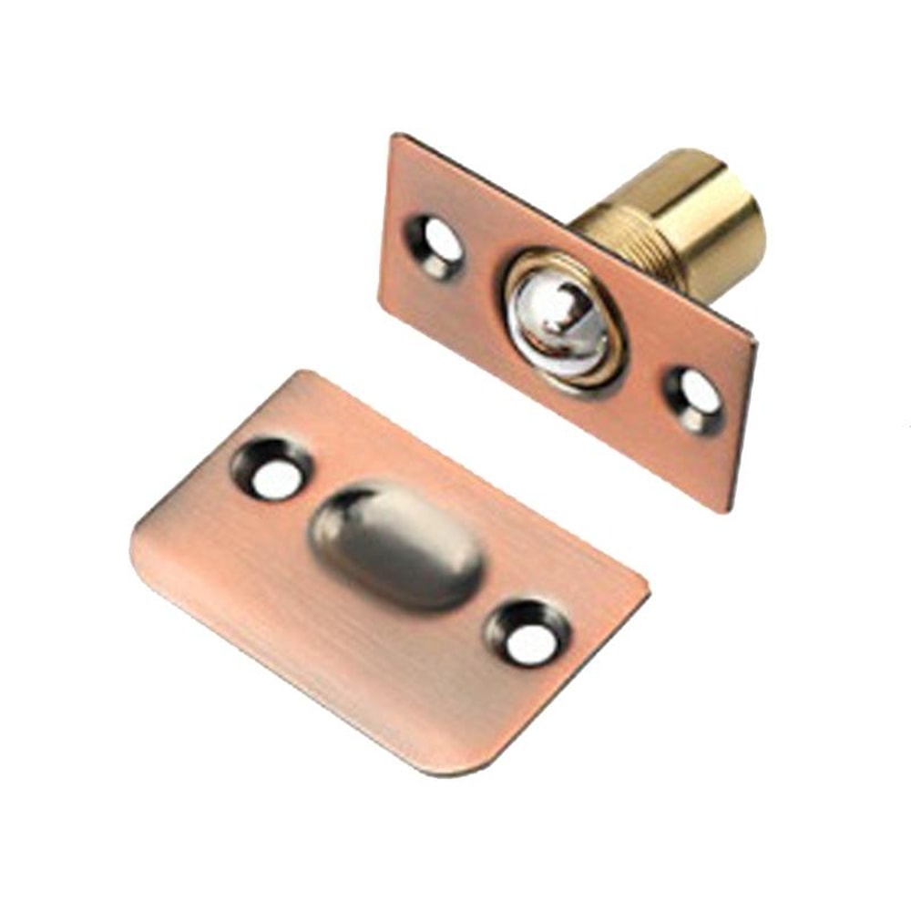 Antique Red Stainless Steel Door Lock Copper Ball Catch Adjustable Door Latch for Interior Doors