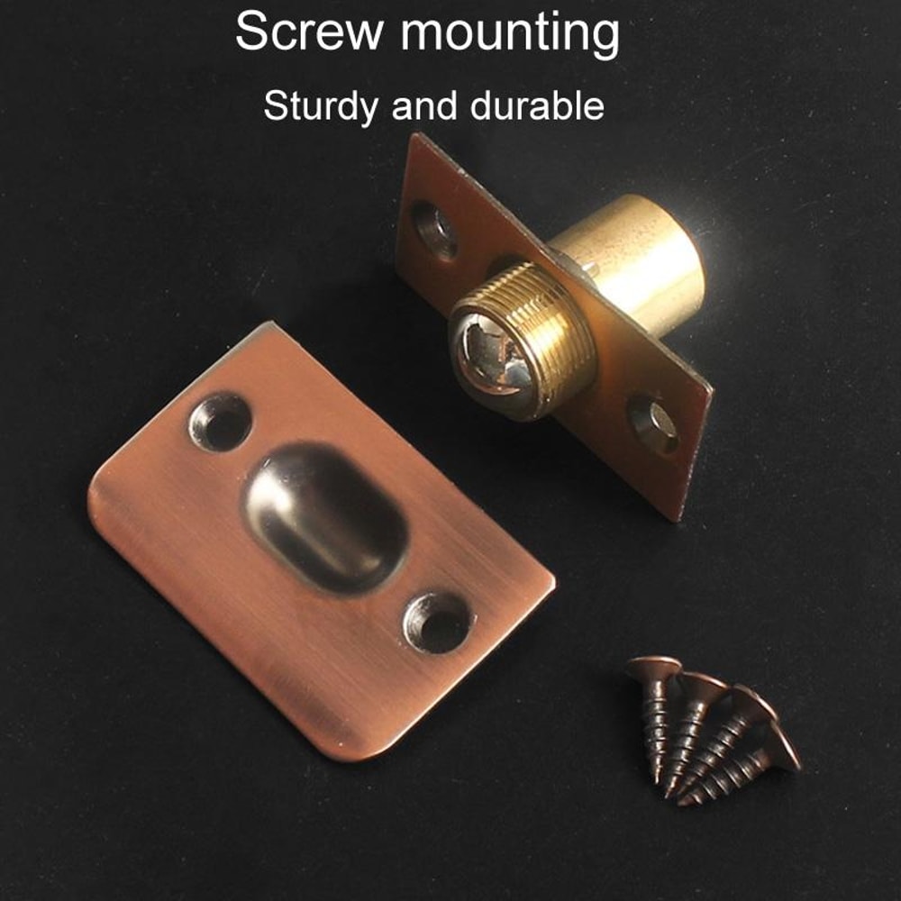Antique Red Stainless Steel Door Lock Copper Ball Catch Adjustable Door Latch for Interior Doors
