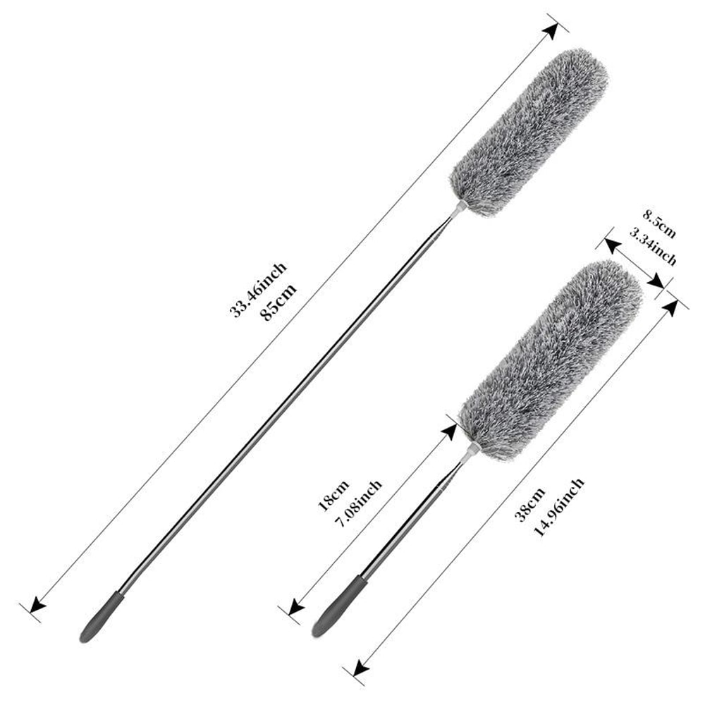 Stainless Steel Telescopic Bendable Duster Extendable Household Cleaning Tool