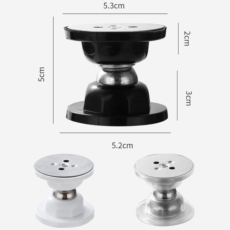 Magnetic No Punch Silicone Door Stopper, Adhesive Anti-Collision Door Stopper for Home Protection