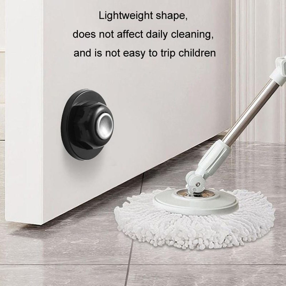 Magnetic No Punch Silicone Door Stopper, Adhesive Anti-Collision Door Stopper for Home Protection