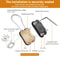 Waterproof AirTag Pet Collar Holder Durable Metal Protective Case With Rope Loop 1
