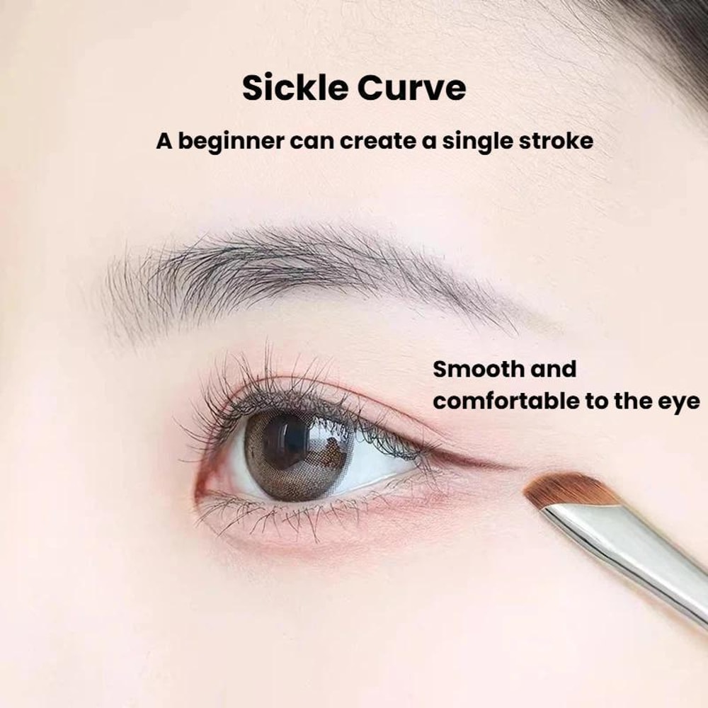 Ultra Fine Angled Eyeliner Brush Set For Precision Detail And Aegyo Sal Makeup 4