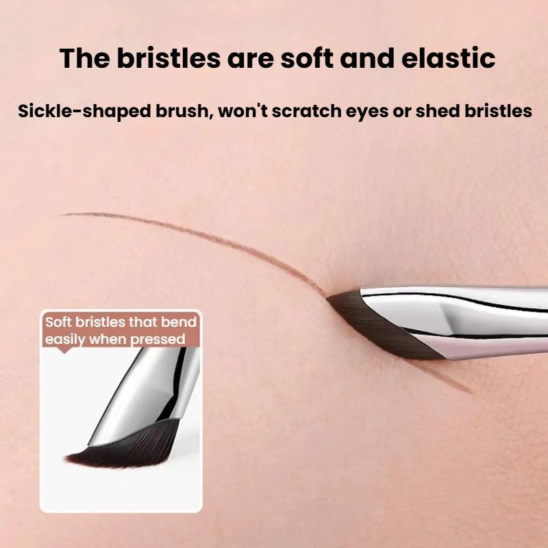 Ultra Fine Angled Eyeliner Brush Set For Precision Detail And Aegyo Sal Makeup 6