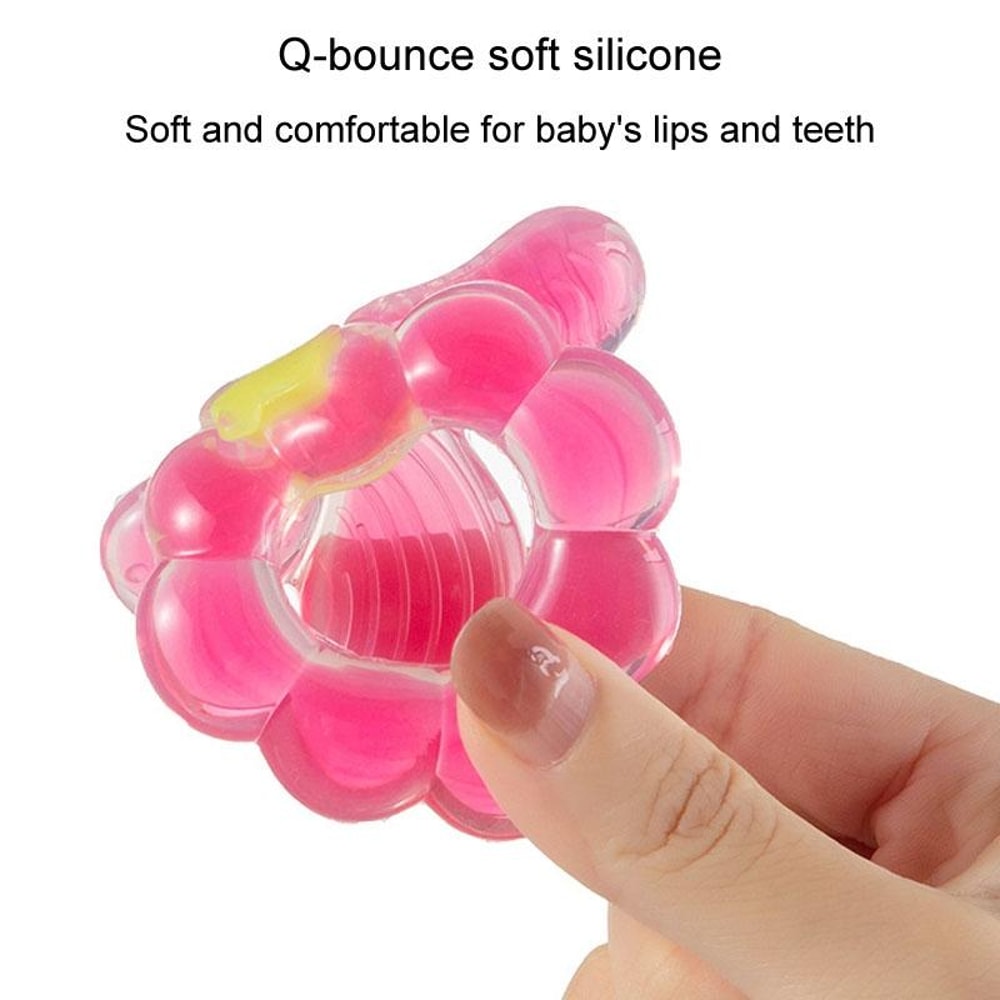 Food Grade Silicone Grape Baby Teether Toy Infant Teething Relief Stick With Storage Box 5