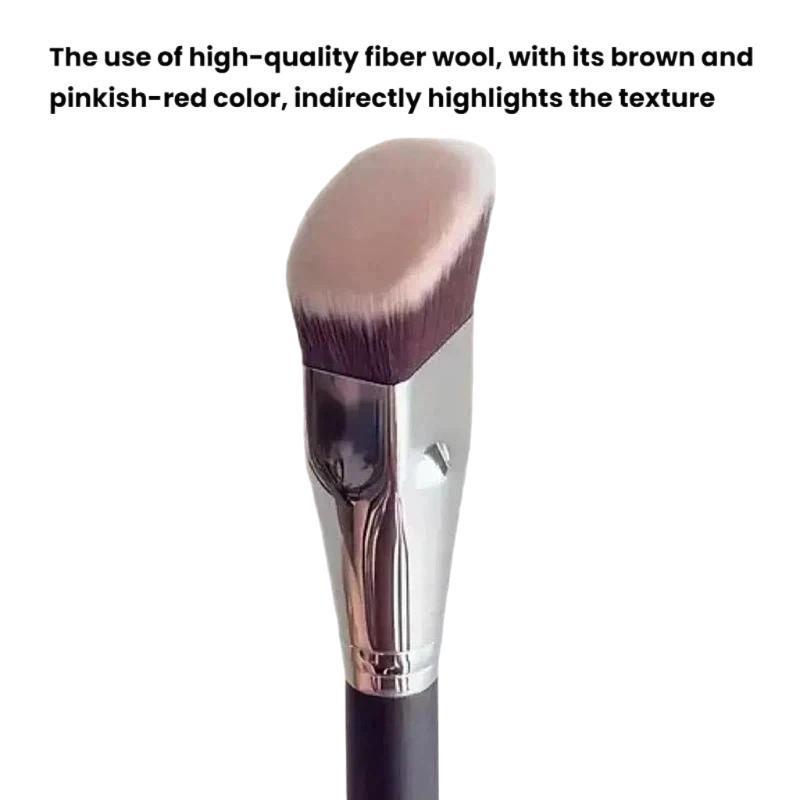 Pro Angled Flat Foundation Brush For Flawless Contour Blush Application 3