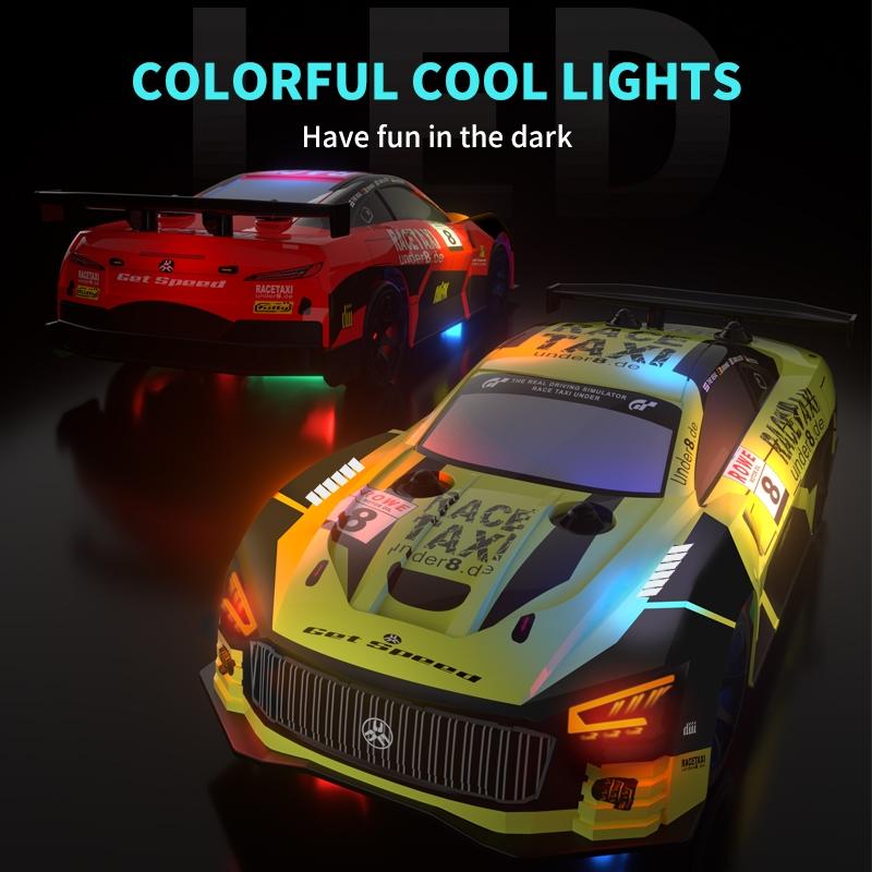 RC Drift Car LED Lights Remote Control Drift Car High Speed Red