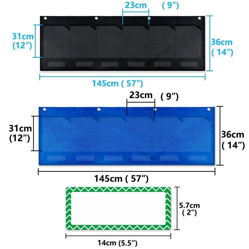 Classroom Wall Pocket Organizer With Labels Pocket Hanging Paper Organizer 3