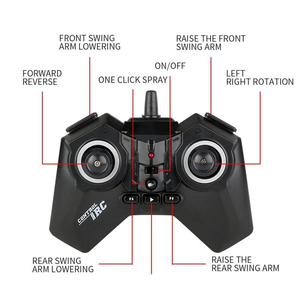 Wheel RC Stunt Car Off Road Remote Control Swing Arm Vehicle 3