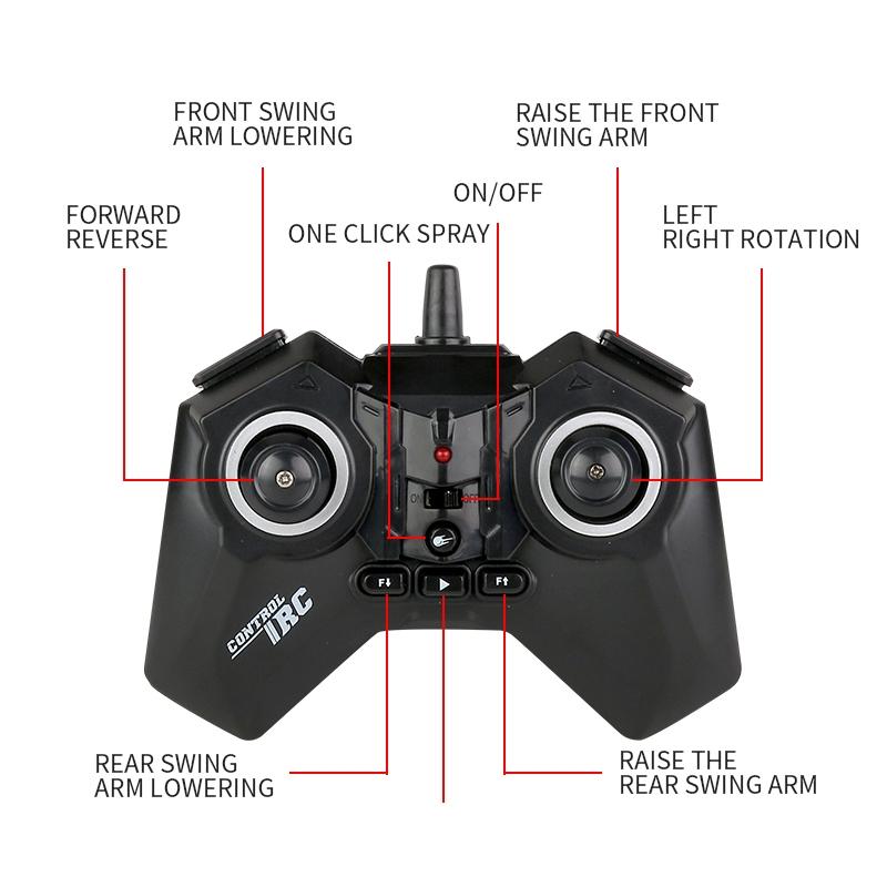 Wheel RC Stunt Car Off Road Remote Control Swing Arm Vehicle 3