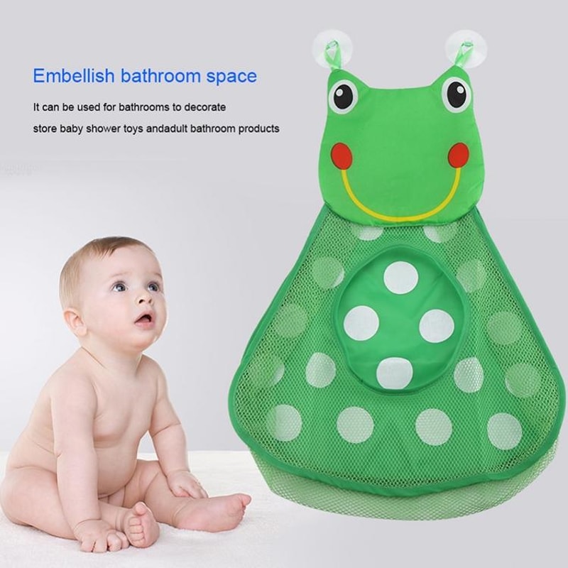 Bath Toy Organizer Mesh Bag With Suction Cups 5