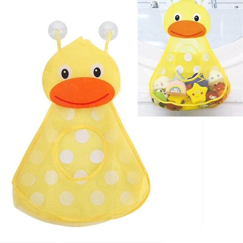 Bath Toy Organizer Mesh Bag With Suction Cups 8