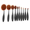 Toothbrush Makeup Brush Set Soft Dense Oval Brushes For Flawless Foundation Eyebrow Blending 2