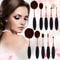 Toothbrush Makeup Brush Set Soft Dense Oval Brushes For Flawless Foundation Eyebrow Blending 7
