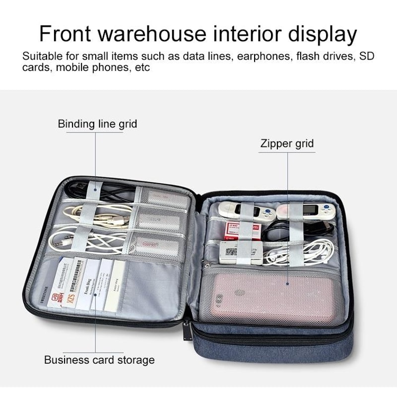 Waterproof Travel Organizer And IPad Storage Bag For Cables Tech Accessories 2