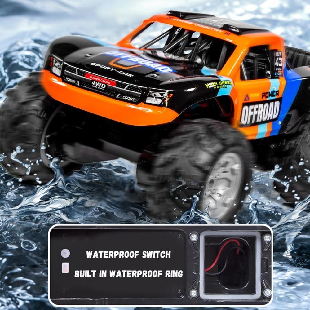 Amphibious Off Road Remote Control Truck Waterproof RC Car All Terrain Racing Adventure Vehicle
