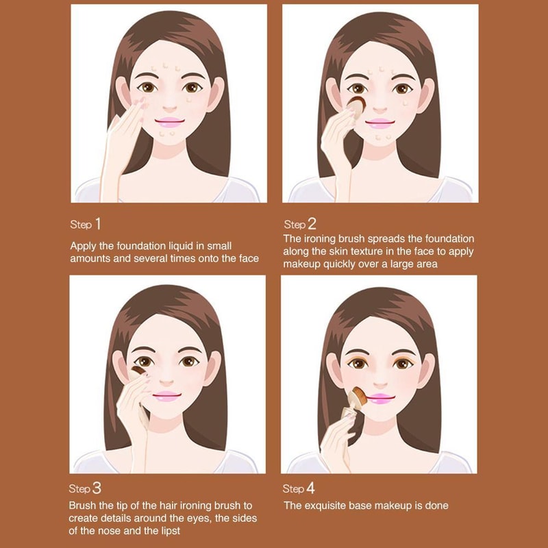 Electric Foundation Brush Flawless Finish Makeup Applicator