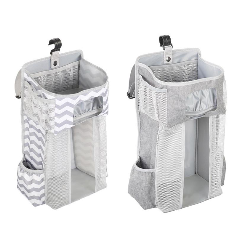 Baby Crib Organizer Hanging Diaper Caddy Nursery Storage Bag 0