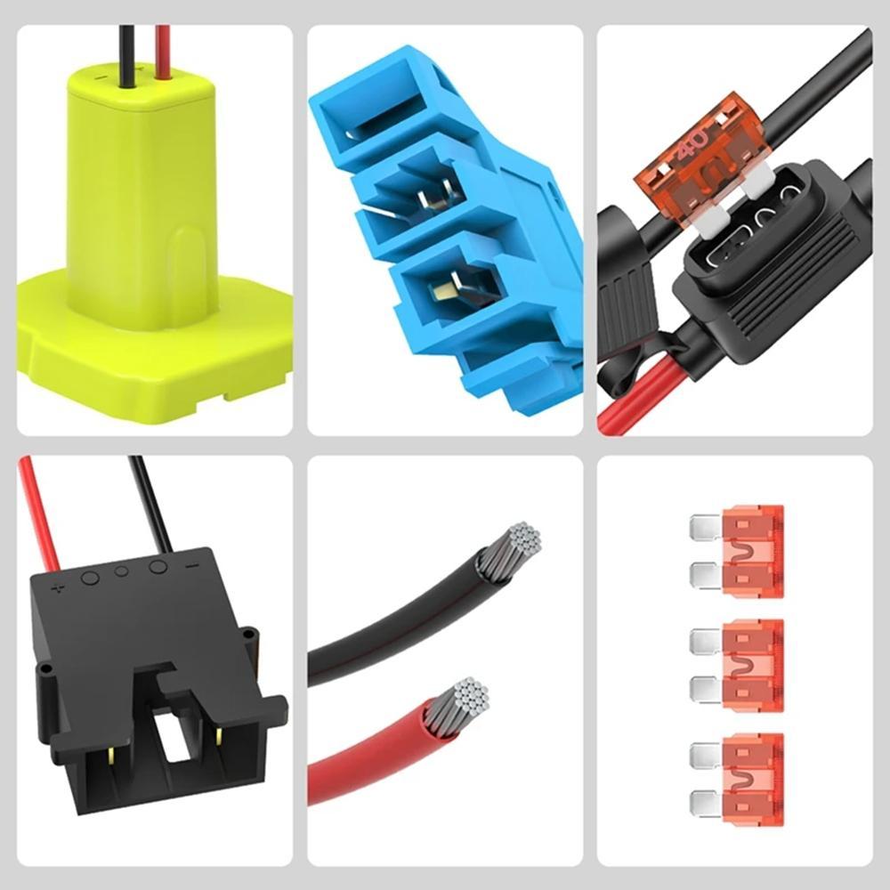 Lithium Battery Adapter Converter with UPS Harness Connector Power Conversion Adapter