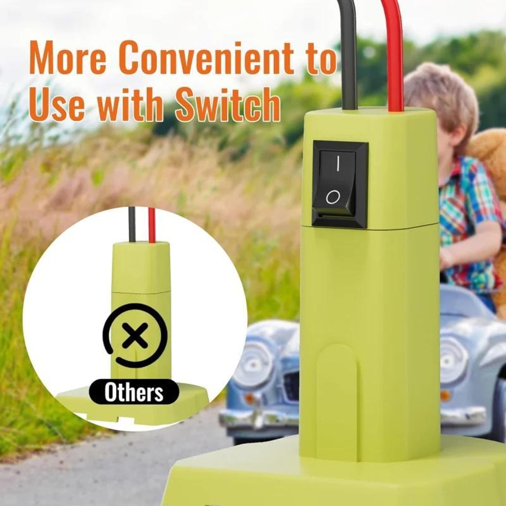 Ryobi Battery Adapter Power Wheels DIY Converter Kit Switch Fuse Wire