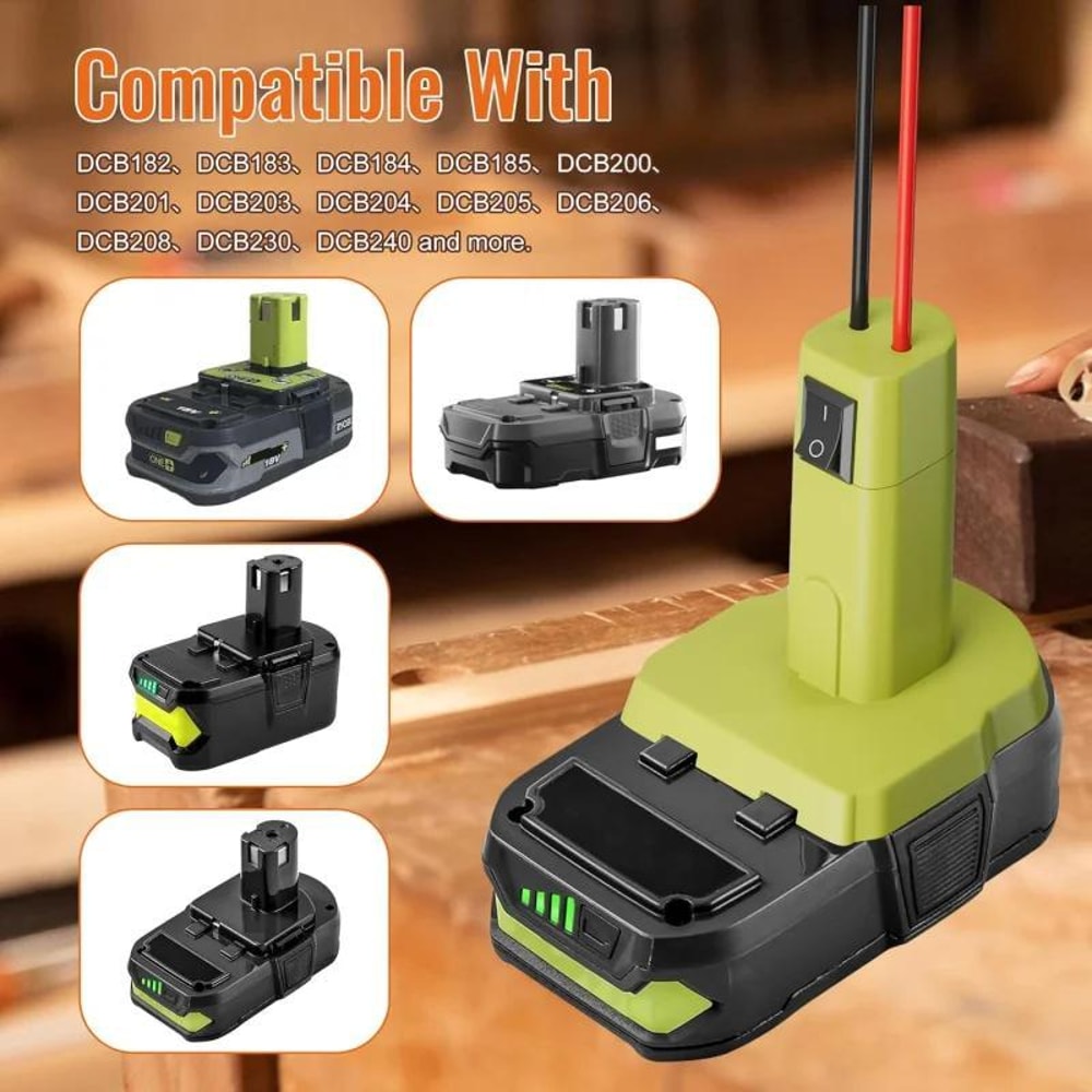 Ryobi Battery Adapter Power Wheels DIY Converter Kit Switch Fuse Wire