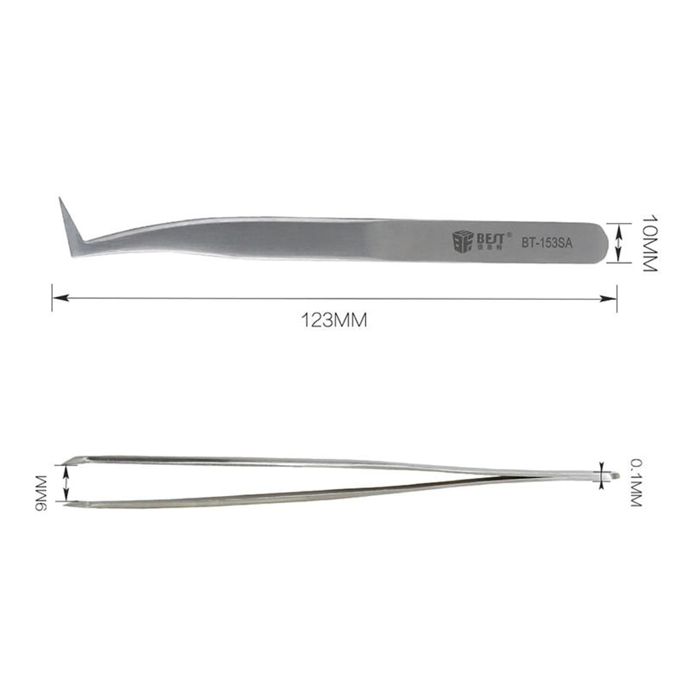 Precision Curved Stainless Steel Eyelash Extension Tweezers For Lash Artists 2