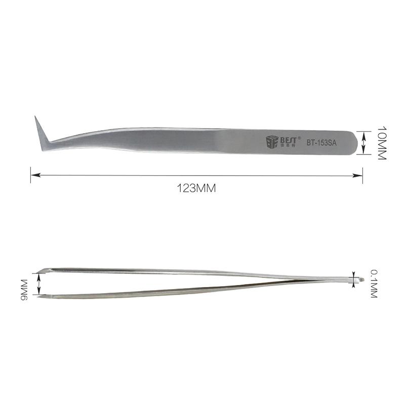 Precision Curved Stainless Steel Eyelash Extension Tweezers For Lash Artists 2