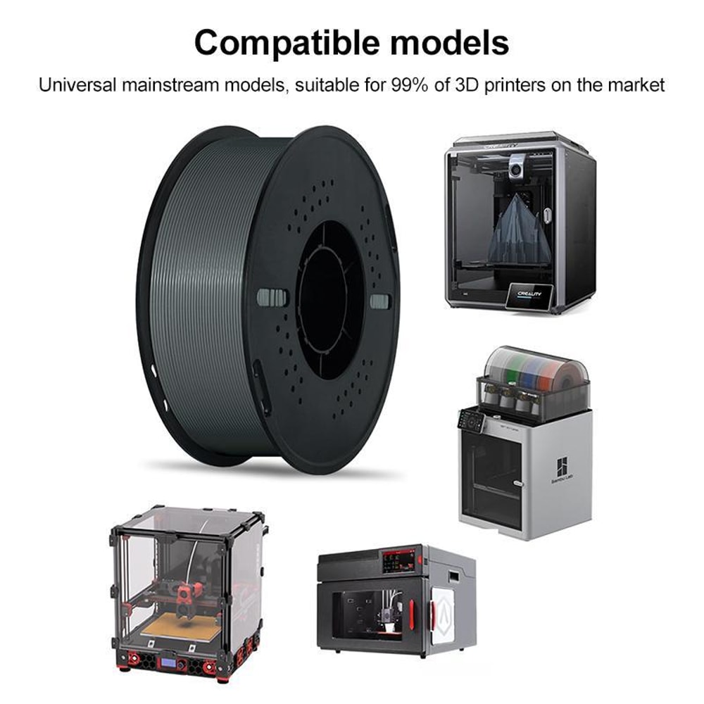 ASA Filament and Weather Resistant 3D Printer Filament Black High Heat Durability