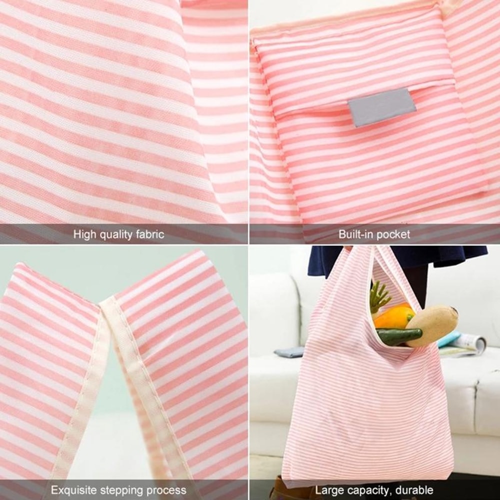 Foldable Shopping Bag Large Capacity Reusable Tote 3