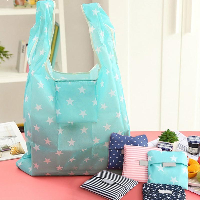 Foldable Shopping Bag Large Capacity Reusable Tote 6