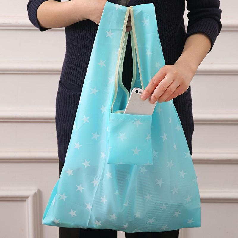 Foldable Shopping Bag Large Capacity Reusable Tote 7