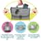 Multifunctional Waterproof Diaper Changing Pad Portable Baby Travel Car Seat Diaper Bag