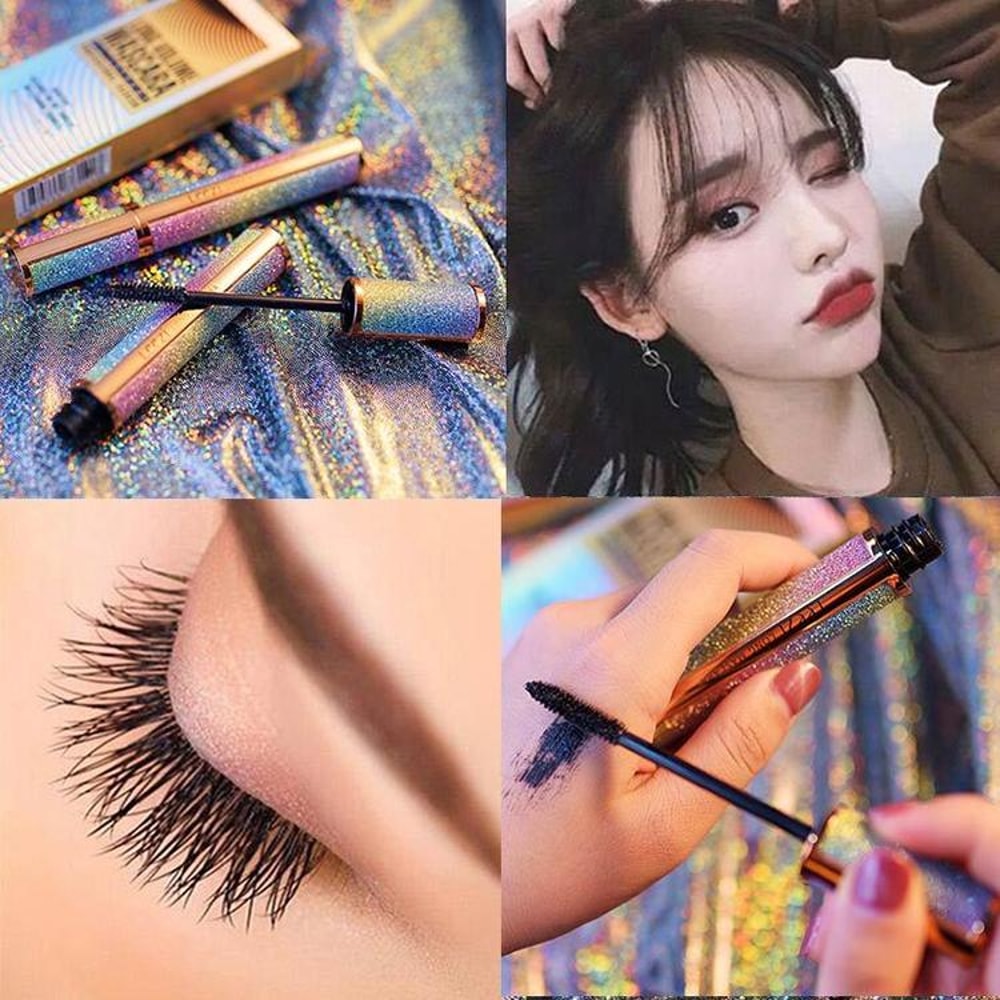 4D Waterproof Volumizing Mascara For Thick Curling Lashes Long Lasting Black 6