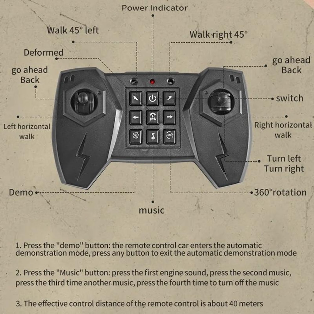 Gesture Sensing RC Stunt Car All Terrain Remote Control Gesture Control Toy Car