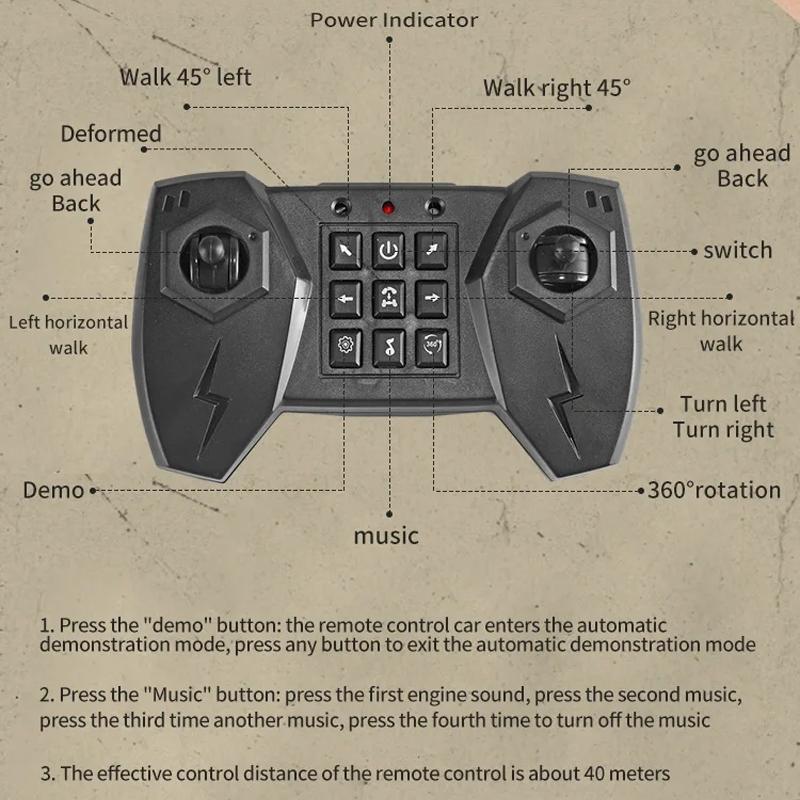 Gesture Sensing RC Stunt Car All Terrain Remote Control Gesture Control Toy Car