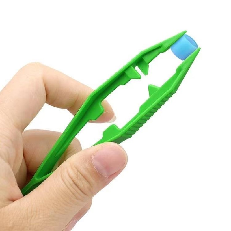 Plastic Tweezers for Kids Craft DIY Bead Picking Educational Tools Random Colors