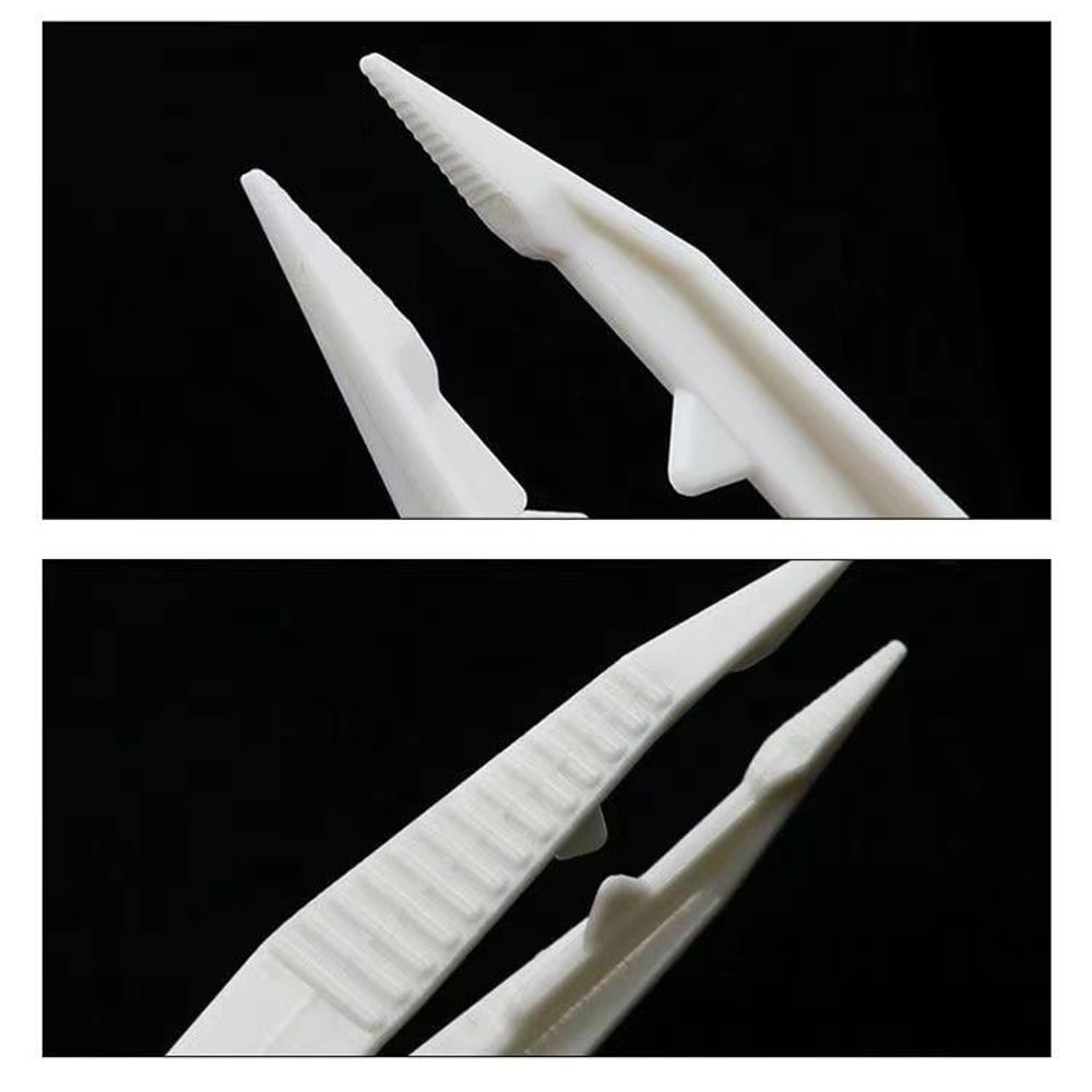 Plastic Tweezers for Kids Craft DIY Bead Picking Educational Tools Random Colors