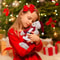 Standing Plush Bear Christmas Ornament Doll, Festive Holiday Gift Decoration
