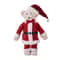 Standing Plush Bear Christmas Ornament Doll, Festive Holiday Gift Decoration