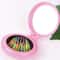Portable Folding Mirror Comb With Scalp Massage Brush Travel Hair Brush Mirror Compact Design 0