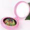 Portable Folding Mirror Comb With Scalp Massage Brush Travel Hair Brush Mirror Compact Design 0