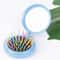 Portable Folding Mirror Comb With Scalp Massage Brush Travel Hair Brush Mirror Compact Design 6